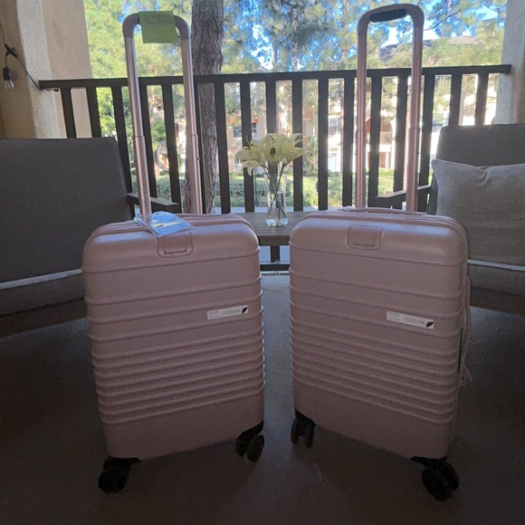 BEIS Bags Beis Carry On Luggage Atlas Pink Poshmark